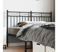 Iiaky 373724 Testiera in Metallo Nero 140 cm Copri Testata Massello Letto Schienale Per Testate Comodino Decorazione Copertina