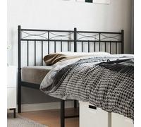 Iiaky 373725 Testiera in Metallo Nero 150 cm Copri Testata Massello Letto Schienale Per Testate Comodino Decorazione Copertina