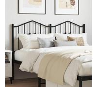 Iiaky 373821 Testiera in Metallo Nero 135 cm Copri Testata Massello Letto Schienale Per Testate Comodino Decorazione Copertina