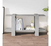 Iiaky 811560 Libreria Grigio Cemento 100x30x51 cm in Legno Multistrato Scaffale, Libreria, Divisorio per Stanza, Organizzatore Autoportante a Cubi, Stile Moderno, per Soggiorno, Camera da Letto, Uffic