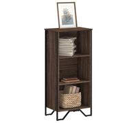 Iiaky 848608 Libreria Rovere Marrone 50x31x106 cm in Legno Multistrato Scaffale,Libreria,Divisorio per Stanza,Organizzatore Autoportante a Cubi,Stile Moderno,per Soggiorno,Camera da Letto,Ufficio
