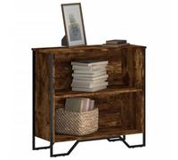 Iiaky 848621 Libreria Rovere Fumo 80x31x74,5 cm in Truciolato Scaffale, Libreria, Divisorio per Stanza, Organizzatore Autoportante a Cubi, Stile Moderno, per Soggiorno, Camera da Letto, Ufficio