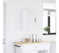 Iiaky 853537 Pensile da Cucina Kalmar Bianco in Legno Multistrato Pensile a Muro da Cucina in Legno Armadietto Vetrinetta Credenza