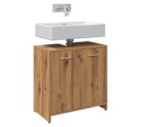Iiaky 856040 Mobile Lavabo Bagno Rovere Artigianale Legno Multistrato Mobile bagno sospeso arredo moderno mobili in legno