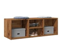 Iiaky 856410 Panchina con Scarpiera Legno Antico 105x35x35 cm in Truciolato Scarpiera Panca Ingresso,Panca Imbottito,Soggiorno Corridoio Camera da Letto