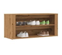 Iiaky 857090 Scarpiera Rovere Artigianale 100x35x45 cm in Truciolato Scarpiera Panca Ingresso,Panca Imbottito,Soggiorno Corridoio Camera da Letto