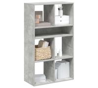 Iiaky 860304 Libreria Grigio Cemento 66x31x112 cm in Legno Multistrato Scaffale, Libreria, Divisorio per Stanza, Organizzatore Autoportante a Cubi, Stile Moderno, per Soggiorno, Camera da Letto, Uffic