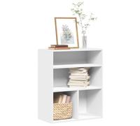 Iiaky 860310 Libreria Bianca 60x30x71,5 cm in Legno Multistrato Scaffale, Libreria, Divisorio per Stanza, Organizzatore Autoportante a Cubi, Stile Moderno, per Soggiorno, Camera da Letto, Ufficio
