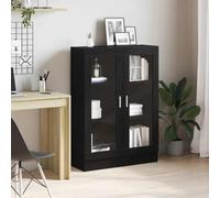 Iiaky 862021 Libreria Rovere Nero 82,5x30,5x115 cm in Legno Multistrato Scaffale,Libreria,Divisorio per Stanza,Organizzatore Autoportante a Cubi,Stile Moderno,per Soggiorno,Camera da Letto,Ufficio