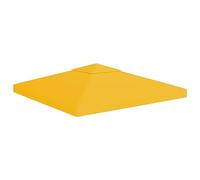 Iiaky Copertura Superiore per Gazebo a 2 Strati 310 g/m² 3x3 m Gialla,Telo Gazebo Copertura in Tessuto Poliestere 100% - Telo per Gazebo da Giardino Esterno Vari Modelli