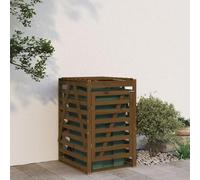 Iiaky Copribidone 84x90x128,5 cm in Legno Massello di Pino,Copri Bidoni Spazzatura,da Esterno,Nascondi Bidoni Immondizia,Copertura per Bidone,Gabbia Copribidone,Contenitori,Pattumiera,Box Rifiut