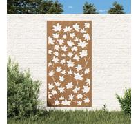 Iiaky Decorazione Muro Giardino 105x55 cm Foglia Acero Acciaio Corten-Decorazione Murali,Decorazioni Moderni Muro per Salotto,Camera da Letto,Corridoio,casa