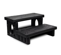 Iiaky Gradini per Spa Neri,Gradini Vasca Idromassaggio | Accessori per Vasche Idromassaggio per Piscine e Vasche Idromassaggio Gonfiabili, in Legno e Rigide | Scalini per Camper