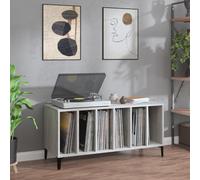 Iiaky-Mobile Porta Dischi Grigio Sonoma 100x38x48cm Legno Multistrato|Supporto per Giradischi,Supporto per Giradischi in Legno,Supporto per Giradischi con Spazio di archiviazione