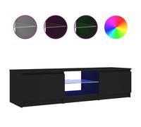 Iiaky Mobile Porta TV 140 cm Mobile Porta TV con Illuminazione LED a Orientabile Il Colore Mobile Porta TV soggiorno-140 x 40 x 36 cm