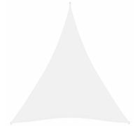Iiaky Parasole a Vela Oxford Triangolare 4x5x5 m Bianco,Tenda a Vela Impermeabile Rettangolare Vela Ombreggiante Parasole Protezione Raggi U V per Esterno Giardino terrazza