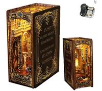 iiecreate Kit fai da te per libri in miniatura, kit 3D in miniatura, fermalibri in legno, decorazione per libreria, modellismo, creatività, per ragazzi e adulti (chiesa corretta)