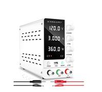 IIGEN Alimentatore da Laboratorio CC a commutazione variabile 120V 3A Fonte di Alimentazione da banco da Laboratorio Regolabile for Telefono di Riparazione placca(120V 3A 360W Black)