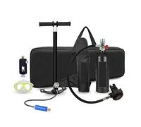IIGEN Bombola Immersione Set Completo di Attrezzatura for Pompa di Ricambio di Emergenza for Respiratore Subacqueo Portatile for Nuoto Subacqueo Stabilità ultraelevata(Carbon Black)