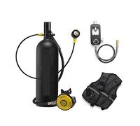 IIGEN Bombola Respiratore for Immersione Bombola di Ossigeno Attrezzatura Subacquea Portatile Professionale Mini Set Completo for Principianti Muta da Sub Stabilità ultraelevata(C)