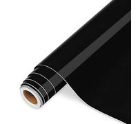 iImagine Vinyl IModeur Vinilo adesivo Nero, 30,5 cm x 3,66 m pellicola adesiva Nero lucido, vinile Nero per Cricut, Silhouette Cameo, La maggior parte delle macchine da taglio