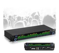 IINCOOY Equalizzatori Stereo for Audio Domestico, Equalizzatore A 31 Bande, Controller Effetti Equalizzatore Grafico Dj Mixer Digitale Processore Eliminatore Feedback DSP (Color : Single)