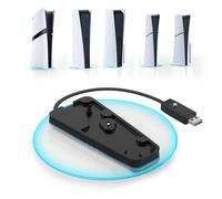 IINE Supporto verticale RGB per PS5 e PS5 Slim e PS5 Pro, PS5/PS5 Slim/PS5 Pro Base Stand con luci regolabili, base verticale con vite e cavo USB per Digital/Disc Edition