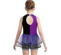 iiniim Costume Da Cappellaio Matto Per Bambina Tutina Con Tutù A Righe Senza Maniche Abito Da Festa Da Tè Da Favola Nero 9-10 anni