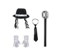 iiniim Costumi Palco Degli Anni ' E ' Cosplay Stelle In Sequine Lucenti | Retro,Costume Una Star Della Danza,Set Accessori Disco Degli Anni ',Costumi,Lucido,E ',Carnevale,Cosplay ',Per Halloween