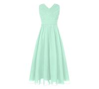 iiniim Vestito da Ragazza da Cerimonia Abiti da Ballo da Ballo per la Ragazza di Promenade Vestito da Partito Cocktail Festa Menta Verde 11-12 Anni