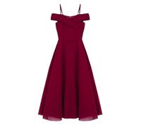 iiniim Vestito Lungo Bambina Elegante Principessa Chiffon Tutu Abito da Sera Cerimonia Damigella d'Onore Comunione Vestiti Bimba Festa Borgogna 11-12 Anni