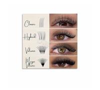 IINKUEYK Classic Volume Hybrid Lash Chart Metal Sign Eyelash Extension Styles Guide Educational Wall-Art for Salon Studio Decor 8 X 12