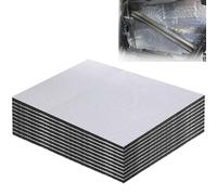 IIRC 10 pezzi 40x25 cm Tappetino isolante per auto, 5 mm/10 mm Protezione acustica universale, tappetino isolante autoadesivo, insonorizzante, impermeabile, ignifugo, resistente all'umidità