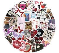 Iirlvior 50 Pezzi Downtown Y2K Girls Adesivi Stickers Vinile Aesthetic Scrapbooking Adesivi Popolare, Moda di Strada Sticker Decalcomanie per Skateboard, Bicicletta, Laptop, Borraccia, Bagagli
