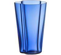 Iittala Aalto 1062562 - Vaso in vetro, 14 x 11,2 x 22 cm, colore: Blu oltremare