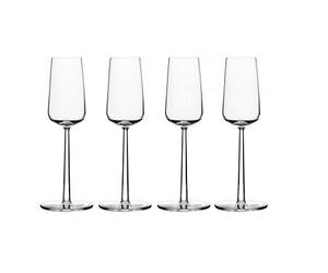 Iittala Essence 4 - Bicchieri da champagne in vetro, trasparente, 4 pezzi, confezione da 1