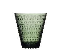 Iittala Kastehelmi 1070591 - Set di 2 bicchieri lavabili in lavastoviglie, colore pino verde, 300 ml
