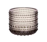 Iittala Kastehelmi - Portacandela in vetro, 64 mm, colore: Marrone
