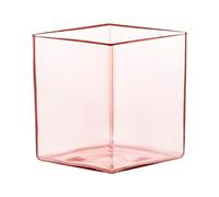 Iittala Ruutu 1070558 - Vaso in vetro, colore rosa salmone, dimensioni: 20,5 x 11,5 x 18 cm