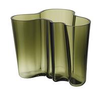 Iittala Alvar aalto, vaso verde muschio in vetro 160 mm Alvar Aalto, vaso verde muschio in vetro 160 mm