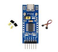 iiunius FT232 USB to TTL (UART Communication Module, USB Type C Connector, 3.3V/5V Logic Level, compatibile con Mac OS, Linux, Android, Wince, Windows 7/8/8.1/10/11