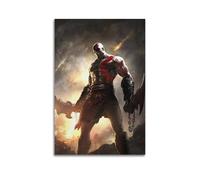 IIWERUW 1 poster artistico da parete su tela, motivo: God of War, poster decorativo vintage con musica e film, per soggiorno e camera da letto, 30 x 45 cm, senza cornice