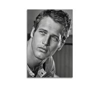 IIWERUW Paul Newman, poster decorativo da parete su tela, stampa artistica da parete con musica e film, stile vintage, per soggiorno, camera da letto, 30 x 45 cm, senza cornice