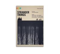 IIWERUW Poster artistico da parete su tela, motivo: Stranger Things, stampa artistica da parete con musica e film, stile vintage, per soggiorno, camera da letto, 30 x 45 cm, senza cornice