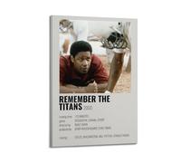 IIWERUW Poster decorativo da parete su tela, motivo: Remember The Titans, stampa artistica da parete con stampa di musica e film, stile vintage, per soggiorno e camera da letto, 30 x 45 cm, con