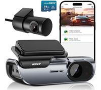 IIWEY EY02 4K Dash Cam anteriore e posteriore WiFi integrato a 5 GHz, Dual Dash Cam anteriore 4K/2K posteriore 1080P Telecamera per auto nascosta, Super Night Vision, G-sensor, Porta USB C