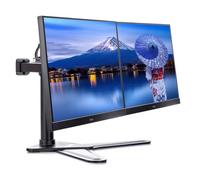 iiyama DS1002D-B1 Staffa per Doppio Monitor con Piastra d'Appoggio, per Monitor Fino a 30 Pollici, Fino a 10kg x Monitor, Nero