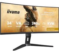 iiyama G-Master GCB3486WQSCP-B1 34" 240Hz UWQHD Curvo, 0.4ms, FreeSync Premium, 3440x1440, 2x HDMI (2.1), 1x DP, 1x Type-C (Dock 95W PD), KVM, 2 x USB 3.2, 1 x USB-C, Supporto regolabile in altezza