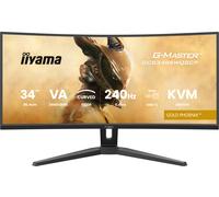 iiyama G-Master GCB3486WQSCP-B1 34" 240Hz UWQHD Curvo, 0.4ms, FreeSync Premium, 3440x1440, 2x HDMI (2.1), 1x DP, 1x Type-C (Dock 95W PD), KVM, 2 x USB 3.2, 1 x USB-C, Supporto regolabile in altezza