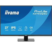 iiyama X2793QSU-B1 Monitor ProLite da 27" con tecnologia IPS, risoluzione QHD, cornici sottili su tutti e quattro i lati e hub USB